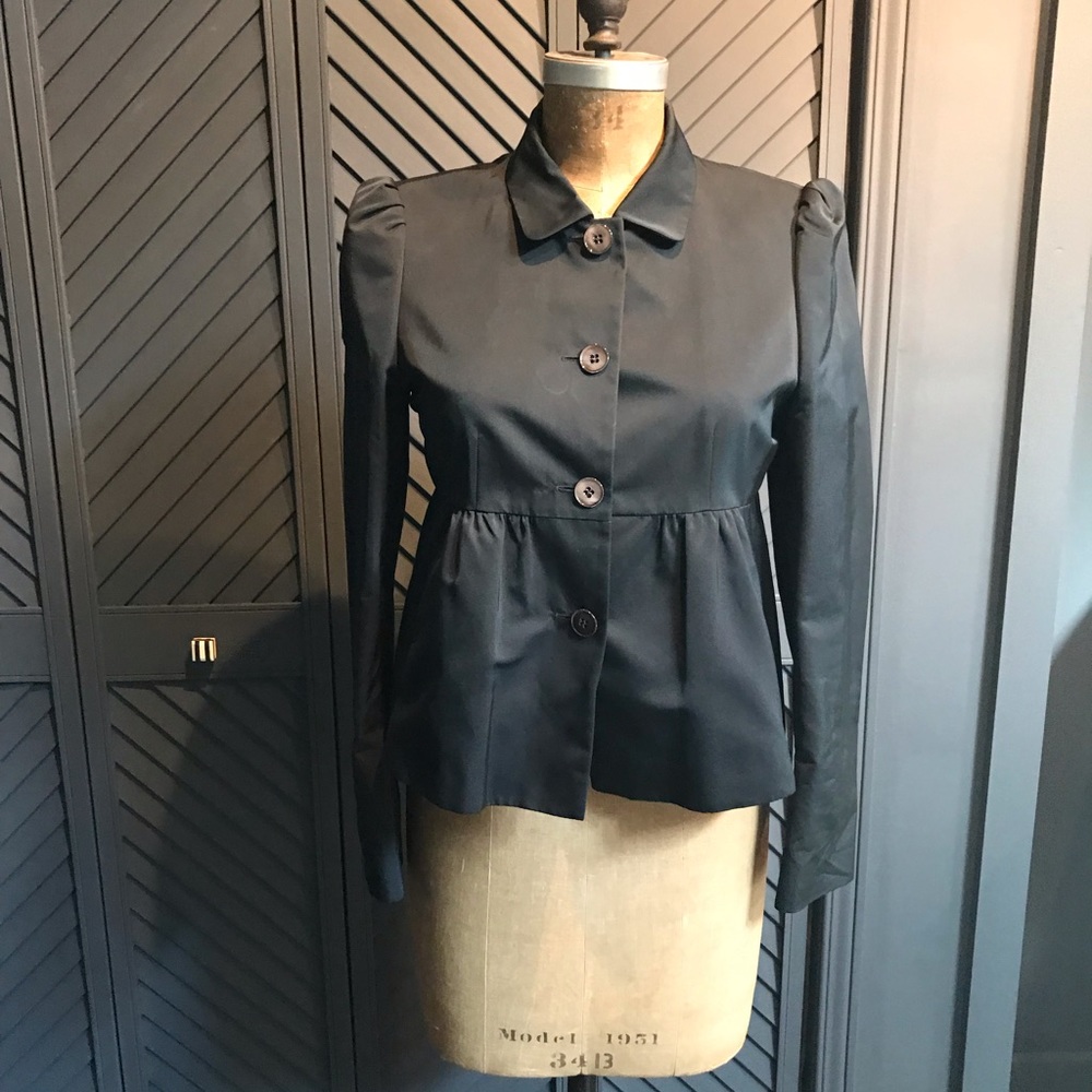 Hugo Boss satin peplum jacket